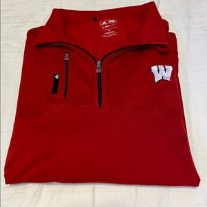 Adidas Wisconsin ClimaLite Quarter Zip